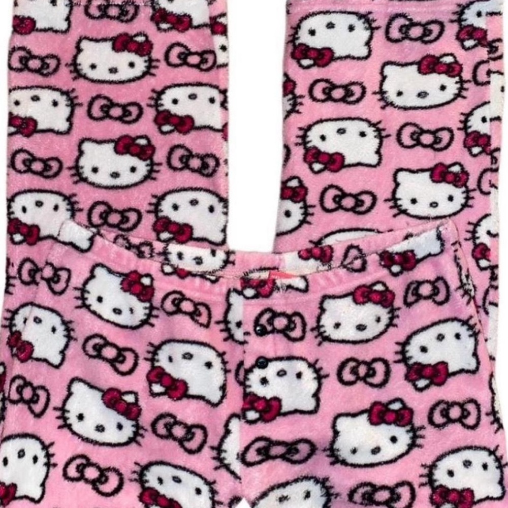 hello kitty plush pajamas